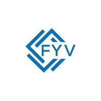 fyv brief logo ontwerp Aan wit achtergrond. fyv creatief cirkel brief logo concept. fyv brief ontwerp. vector