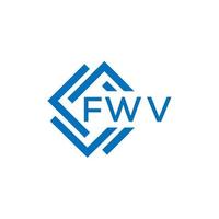 fwv brief logo ontwerp Aan wit achtergrond. fwv creatief cirkel brief logo concept. fwv brief ontwerp. vector