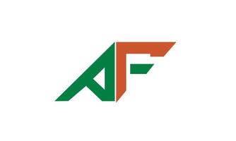 alfabet letters initialen monogram logo af, fa, a en f vector