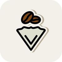 koffie filter vector icoon ontwerp