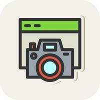 camera website vector icoon ontwerp