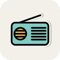 radio vector icoon ontwerp