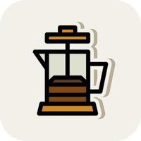 koffie druk op vector icoon ontwerp