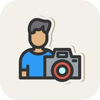 cameraman vector icoon ontwerp