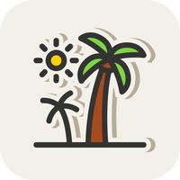 palm bomen vector icoon ontwerp