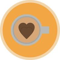 koffie hart vector icoon ontwerp