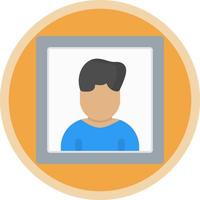 paspoort foto vector icoon ontwerp