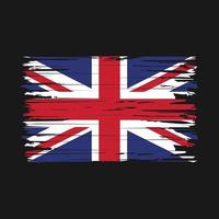 uk vlag borstel beroertes vector