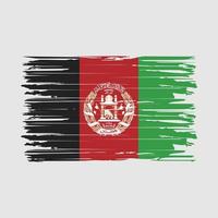 afghaanse vlag penseelstreken vector