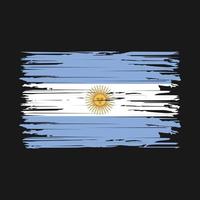 Argentijnse vlag penseelstreken vector