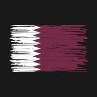 qatar vlag penseelstreken vector