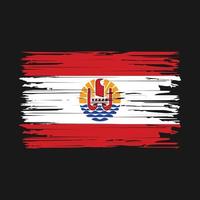 Frans Polynesië vlag borstel beroertes vector