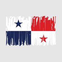 Panama vlag borstel vector illustratie