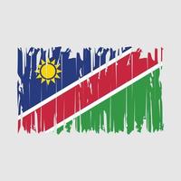 Namibië vlag borstel vector illustratie