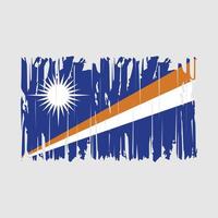 maarschalk eilanden vlag borstel vector illustratie
