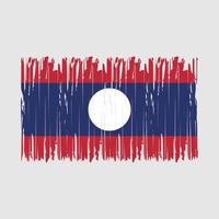 laos vlag borstel vector