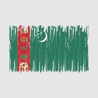 Turkmenistaanse vlagborstel vector