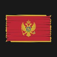 montenegro vlag vector