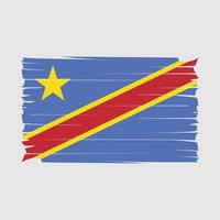 republiek congo vlag vector