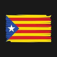 vlag van catalonië vector