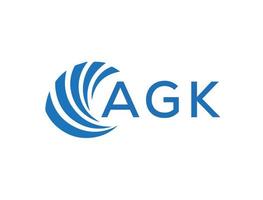 agk abstract bedrijf groei logo ontwerp Aan wit achtergrond. agk creatief initialen brief logo concept. vector