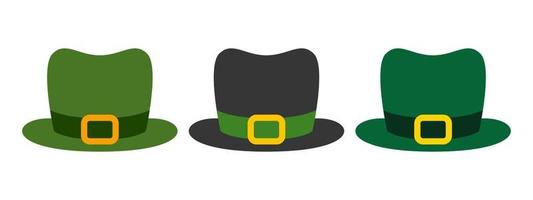 elf van Ierse folklore hoed in vlak stijl geïsoleerd vector