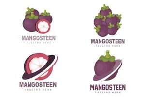 mangisboom logo ontwerp, vers fruit vector voor huid Gezondheid, fruit winkel merk illustratie en natuurlijk huid geneeskunde