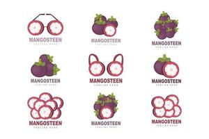 mangisboom logo ontwerp, vers fruit vector voor huid Gezondheid, fruit winkel merk illustratie en natuurlijk huid geneeskunde