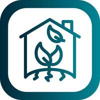 groen huis vector icoon ontwerp