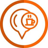 cafe plaats vector icoon ontwerp