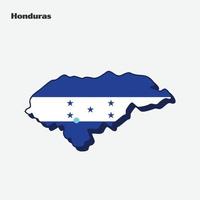 Honduras land vlag kaart infographic vector