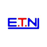 etn brief logo creatief ontwerp met vector grafisch, etn gemakkelijk en modern logo.