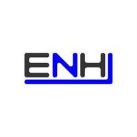 enh brief logo creatief ontwerp met vector grafisch, enh gemakkelijk en modern logo.