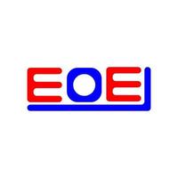 eoe brief logo creatief ontwerp met vector grafisch, eoe gemakkelijk en modern logo.