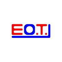 eot brief logo creatief ontwerp met vector grafisch, eot gemakkelijk en modern logo.