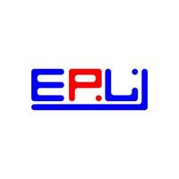 epl brief logo creatief ontwerp met vector grafisch, epl gemakkelijk en modern logo.