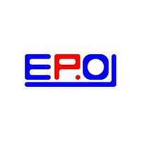 epo brief logo creatief ontwerp met vector grafisch, epo gemakkelijk en modern logo.