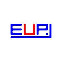 eup brief logo creatief ontwerp met vector grafisch, eup gemakkelijk en modern logo.