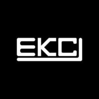 ekc brief logo creatief ontwerp met vector grafisch, ekc gemakkelijk en modern logo.