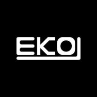 eko brief logo creatief ontwerp met vector grafisch, eko gemakkelijk en modern logo.