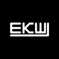 ekw brief logo creatief ontwerp met vector grafisch, ekw gemakkelijk en modern logo.