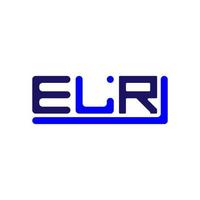 elr brief logo creatief ontwerp met vector grafisch, elr gemakkelijk en modern logo.