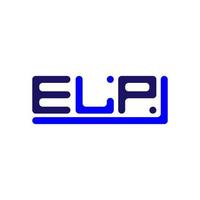 elp brief logo creatief ontwerp met vector grafisch, elp gemakkelijk en modern logo.