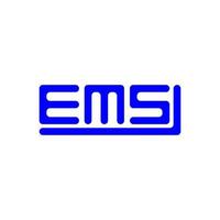 ems brief logo creatief ontwerp met vector grafisch, ems gemakkelijk en modern logo.