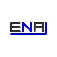 ena brief logo creatief ontwerp met vector grafisch, ena gemakkelijk en modern logo.