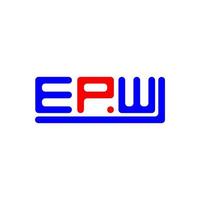 epw brief logo creatief ontwerp met vector grafisch, epw gemakkelijk en modern logo.