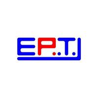 ept brief logo creatief ontwerp met vector grafisch, ept gemakkelijk en modern logo.