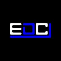 edc brief logo creatief ontwerp met vector grafisch, edc gemakkelijk en modern logo.