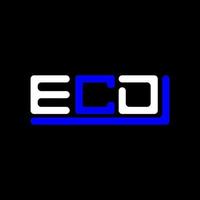 ecd brief logo creatief ontwerp met vector grafisch, ecd gemakkelijk en modern logo.