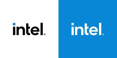 Intel logo vector, Intel icoon vrij vector